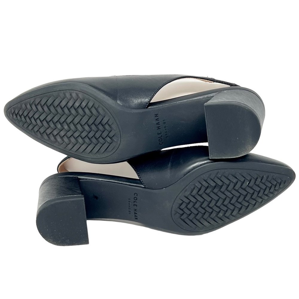 Cole Haan women's Go-To Slingback black leather point toe heels size 5 - Picture 7 of 12